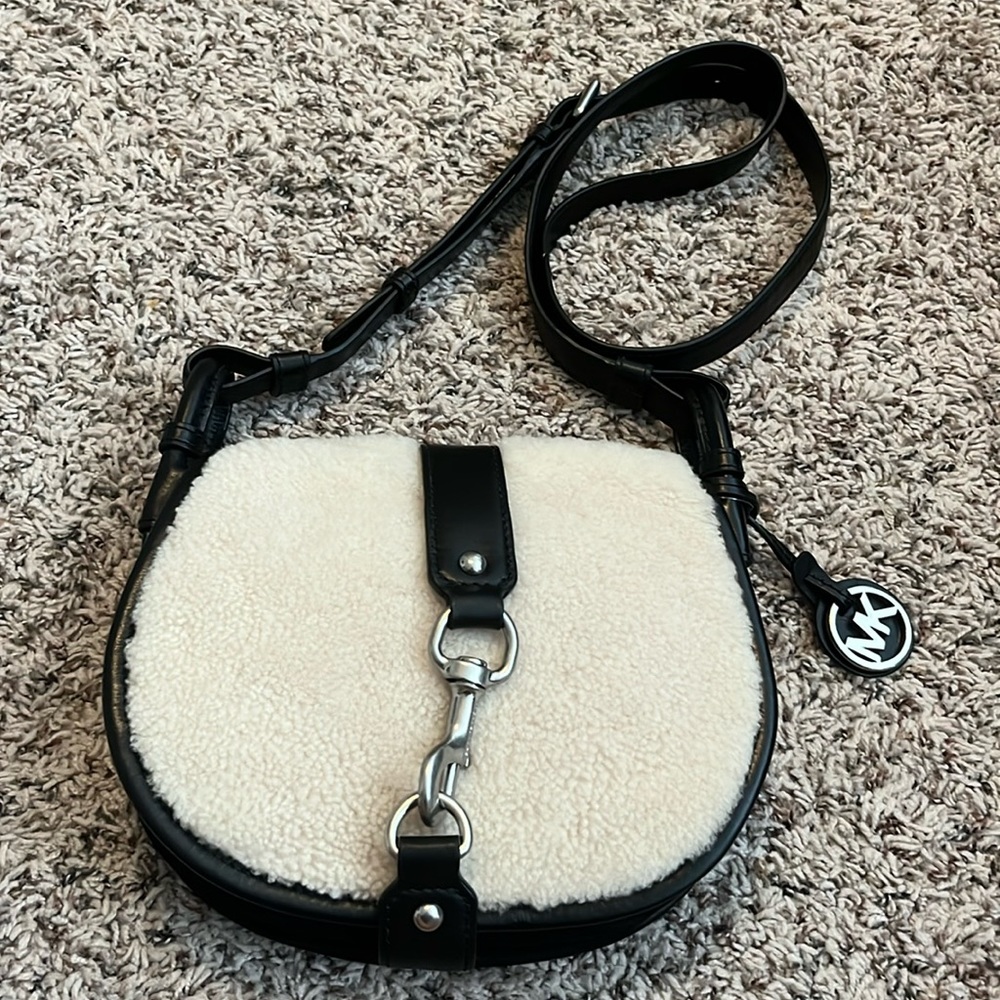 Michael Kors Jaime Sherpa Saddle